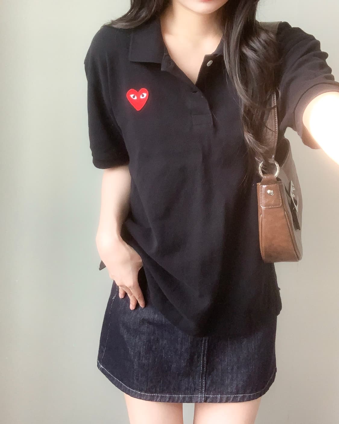 꼼데가르송 반팔 카라티 상품이미지1
