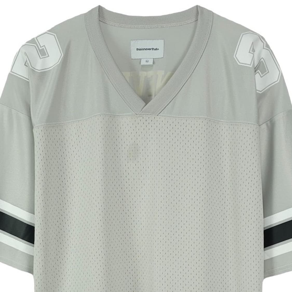[디스이즈네버댓] 오버핏 럭비 풋볼 져지 그레이 M21234 상품이미지4