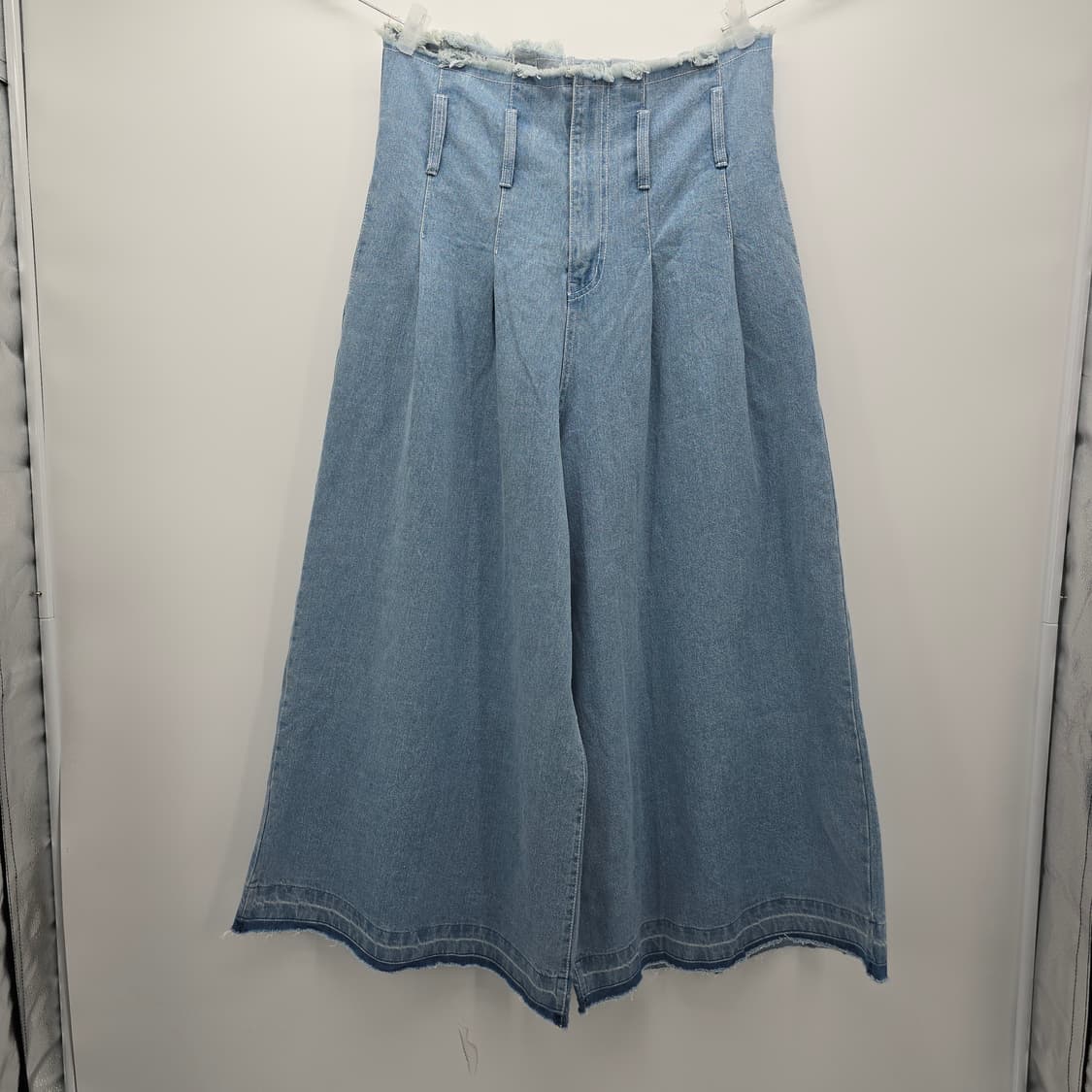 슈퍼 와이드 숏팬츠  데님 청바지 XL 상품이미지3