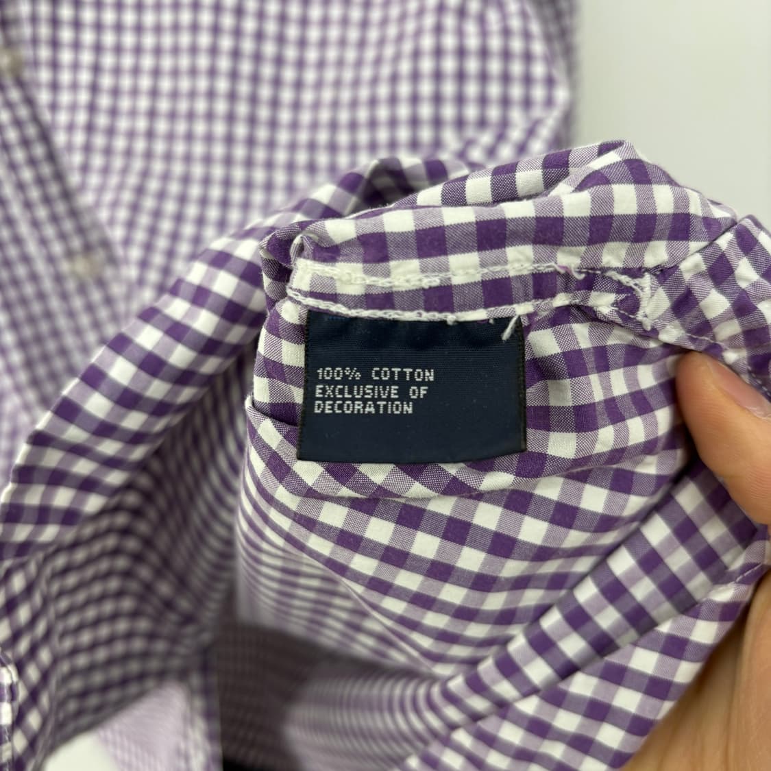 타미힐피거 깅엄체크 셔츠 남방 남성M 상품이미지5