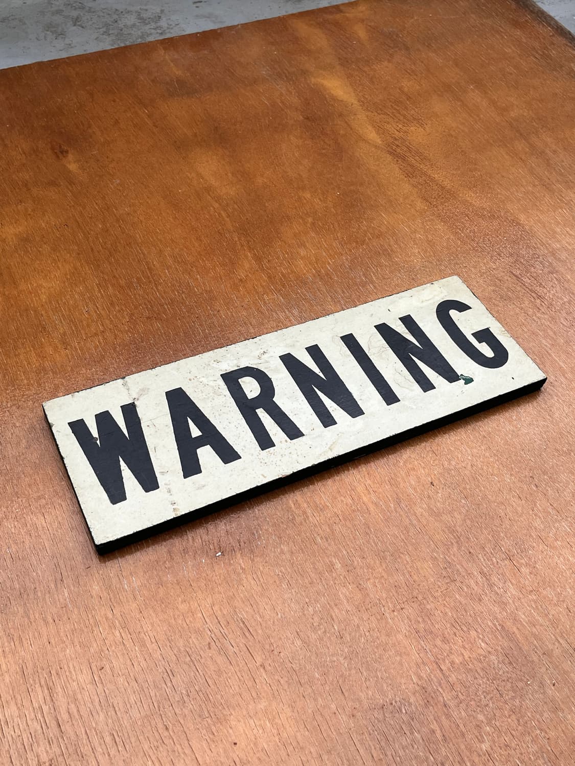 Vintage Original WARNING Wooden Sign 상품이미지3