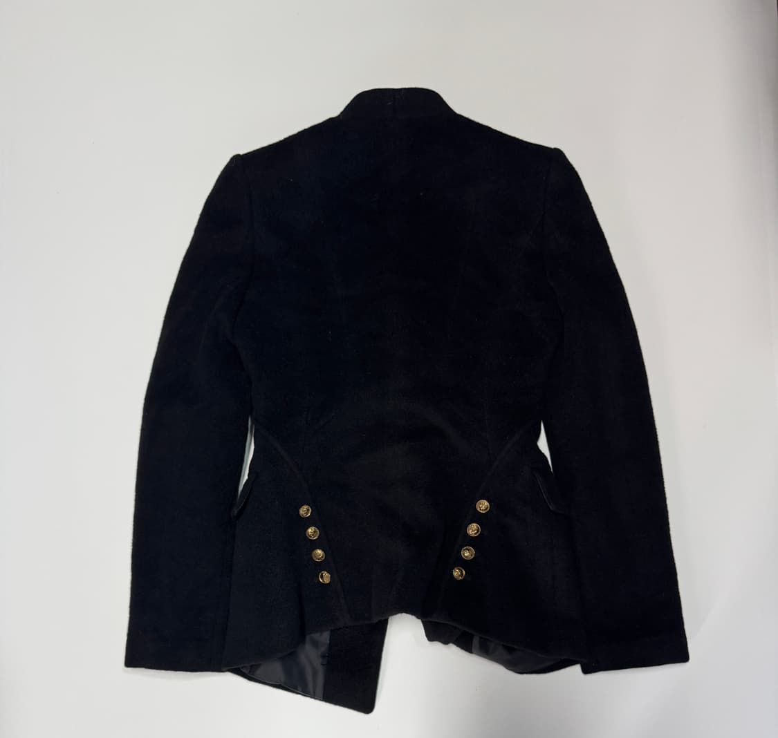 여성 모조에스핀 앙고라 혼용 금장 울 자켓 상품이미지2