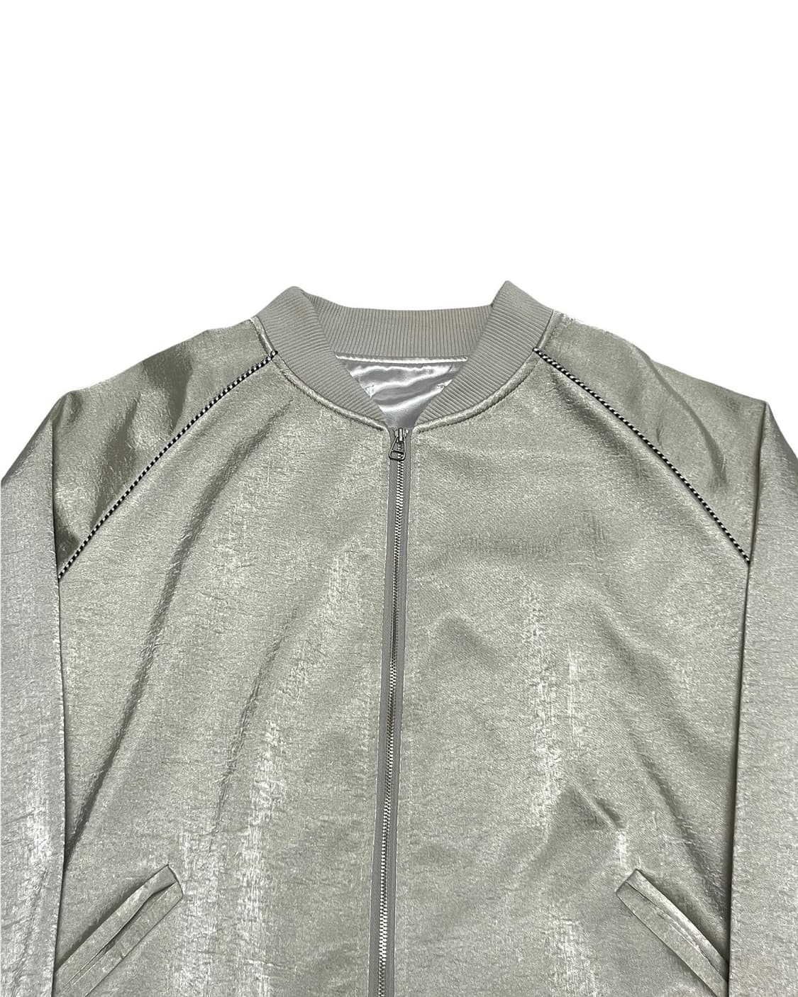 Satin detail bomber   상품이미지4