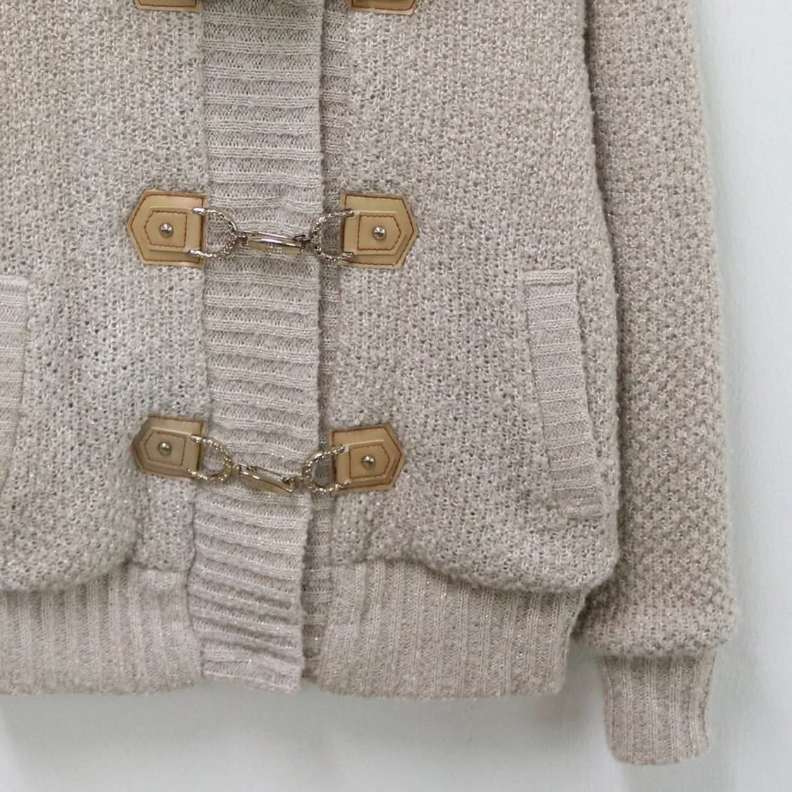 세실맥비 퍼 카라 니팅 자켓 61779 상품이미지4