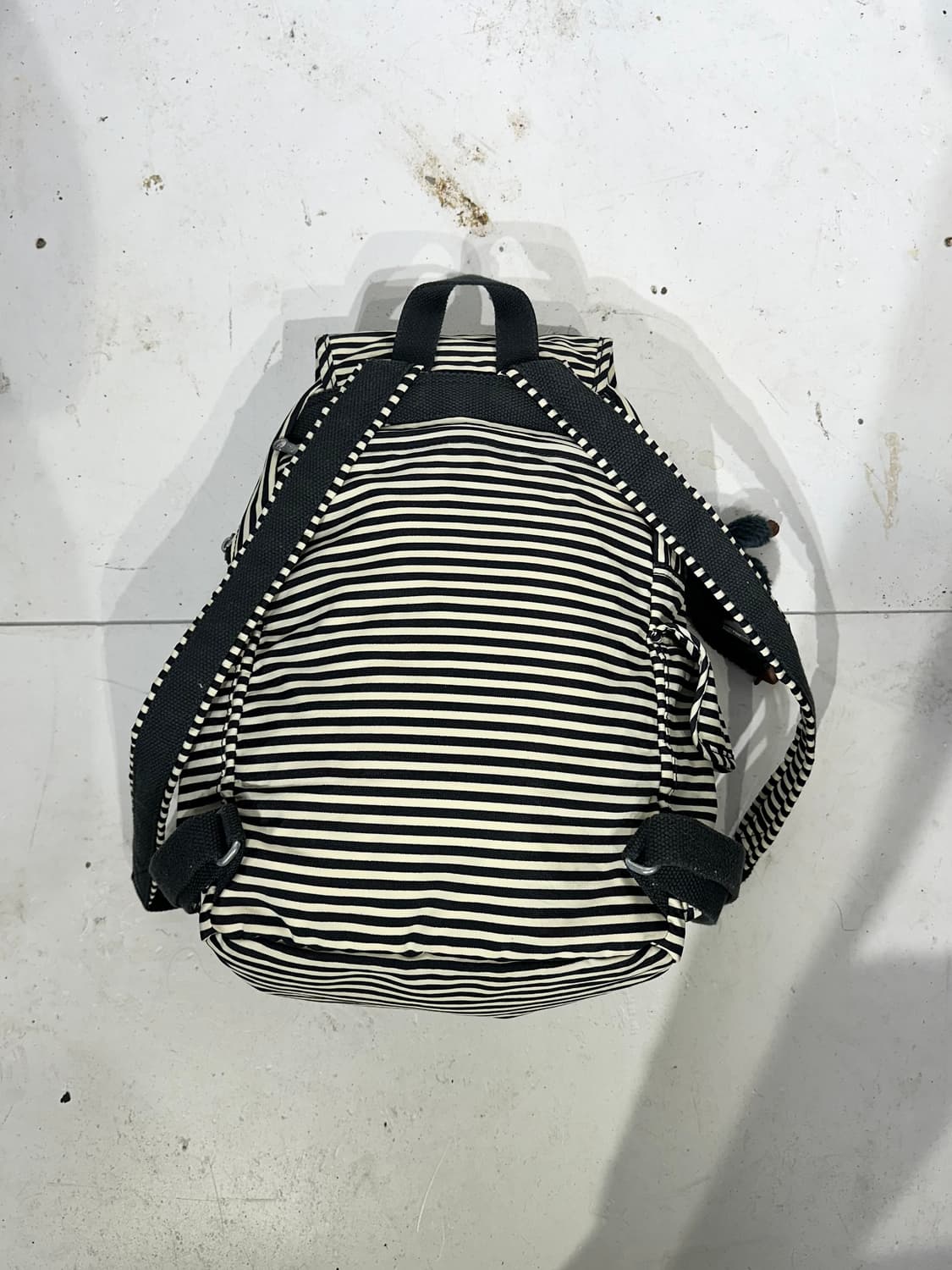 키플링 블랙 줄무니 키치 y2k 미니 백팩 가방 상품이미지5