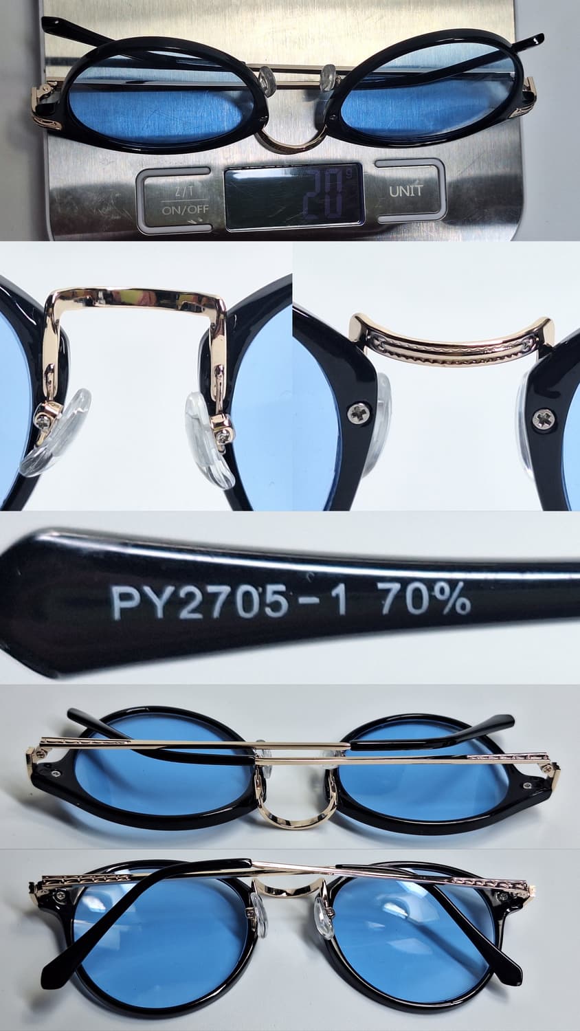 보스턴 선글라스 겸 안경테 PY2705-1 일본 수입 y2k 패션 운전용 상품이미지6