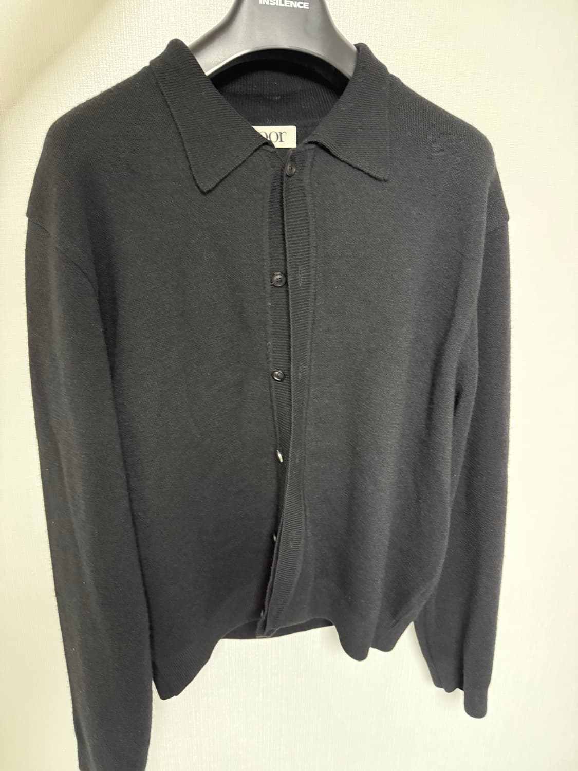 쿠어 칼라 가디건 (블랙,xl) 상품이미지2