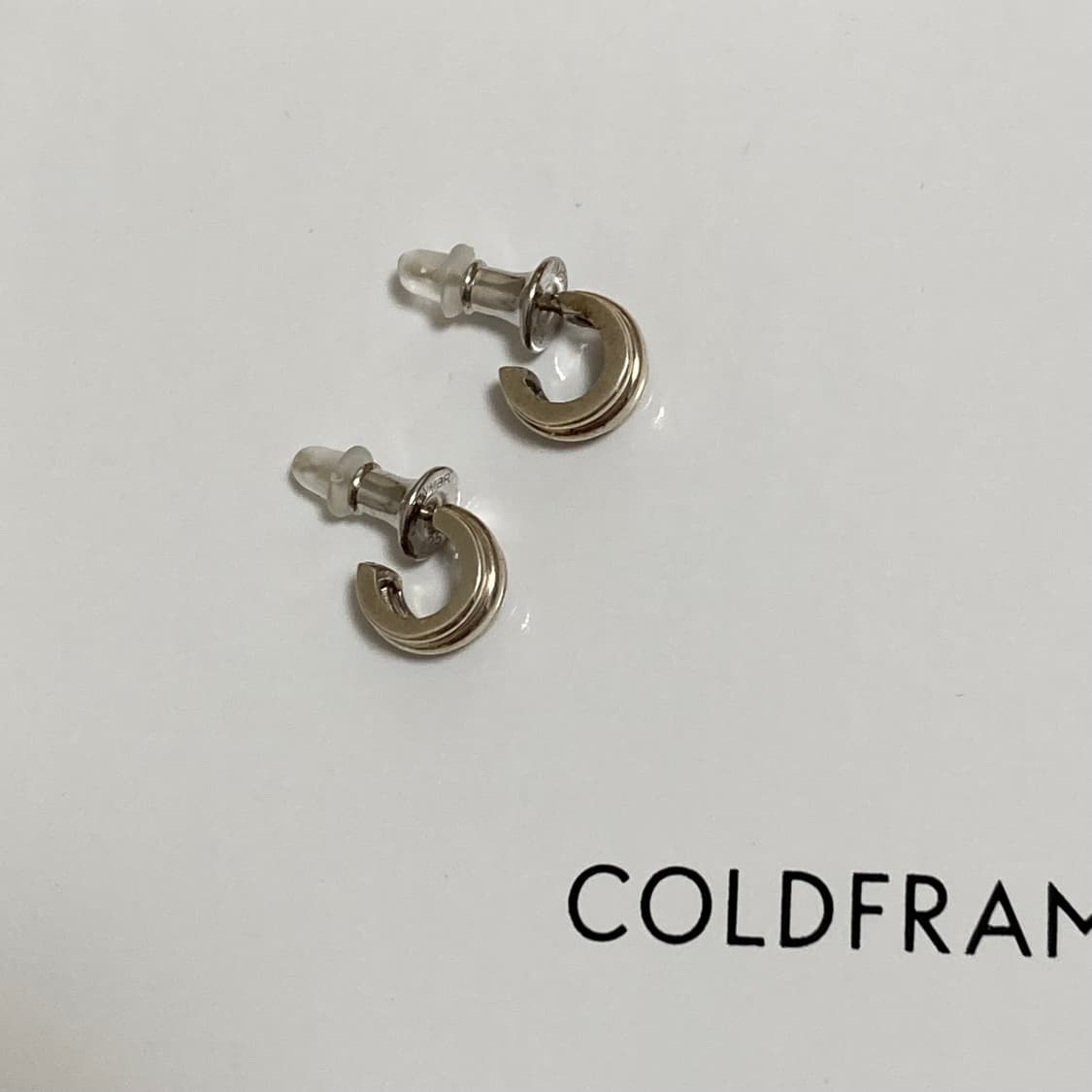 콜드프레임 실버 귀걸이 상품이미지2