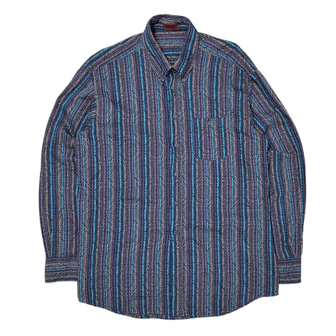 MISSONI 미쏘니 빈티지 패턴 스트라이프 셔츠 상품이미지1