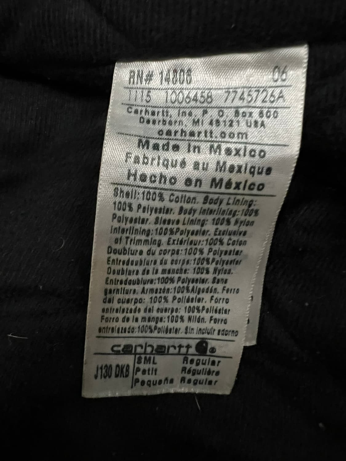 (S) 칼하트 덕 액티브 후드자켓 J130 DKB 다크브라운 상품이미지5