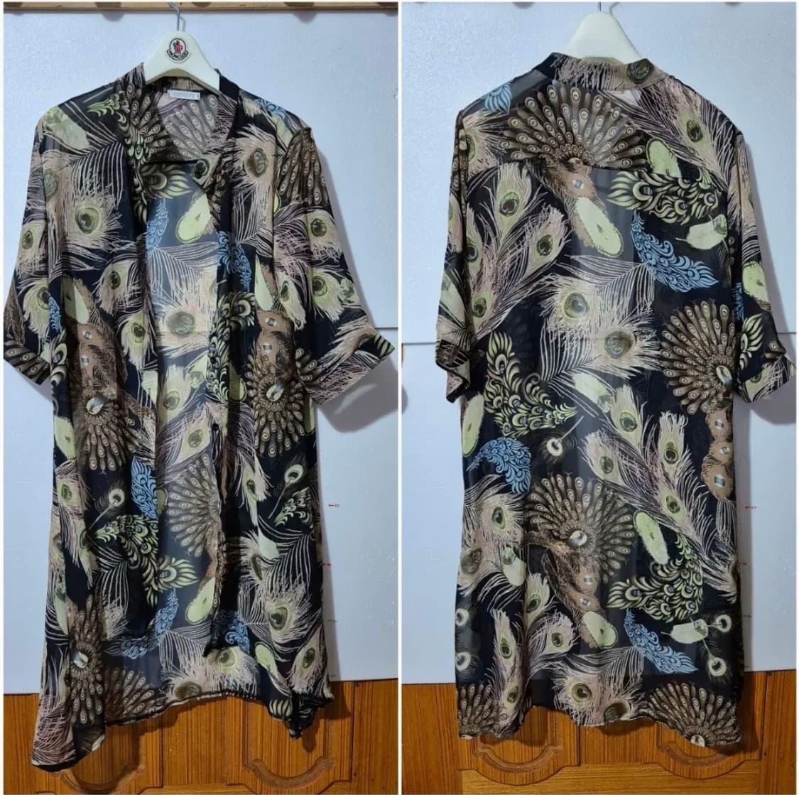 4045 ) 시스루 롱 셔츠 가디건 새상품 상태 상품이미지2