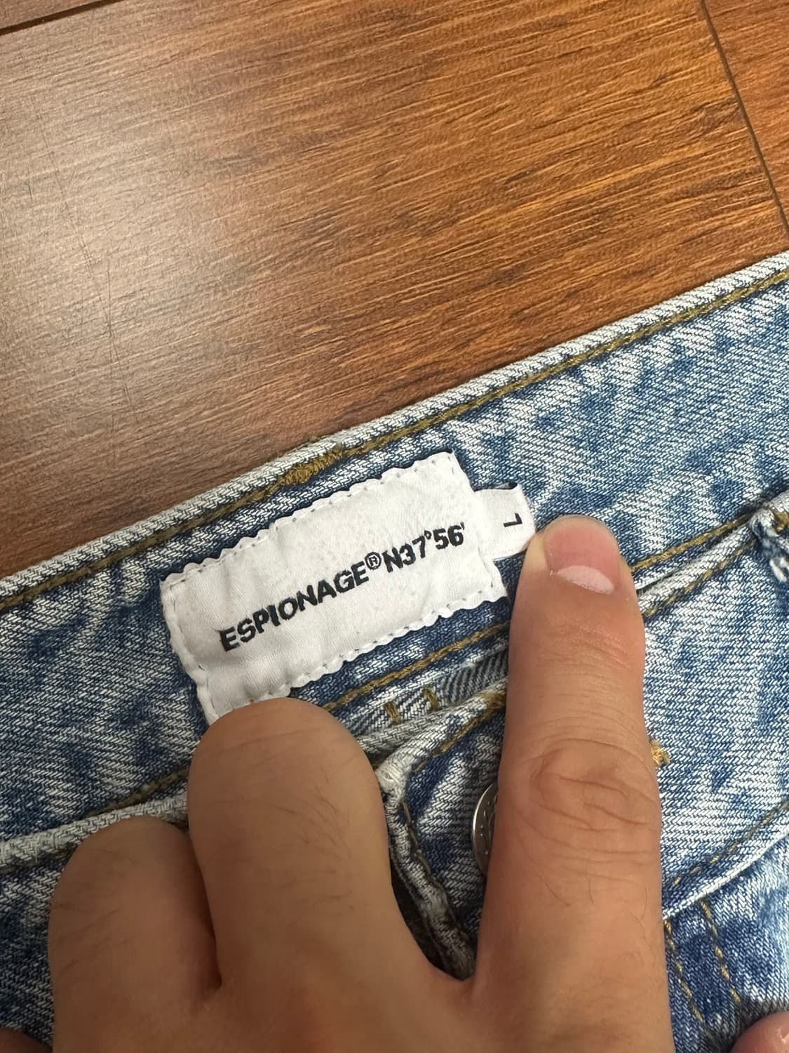 L) 에스피오나지 연청 데님 청바지 상품이미지3