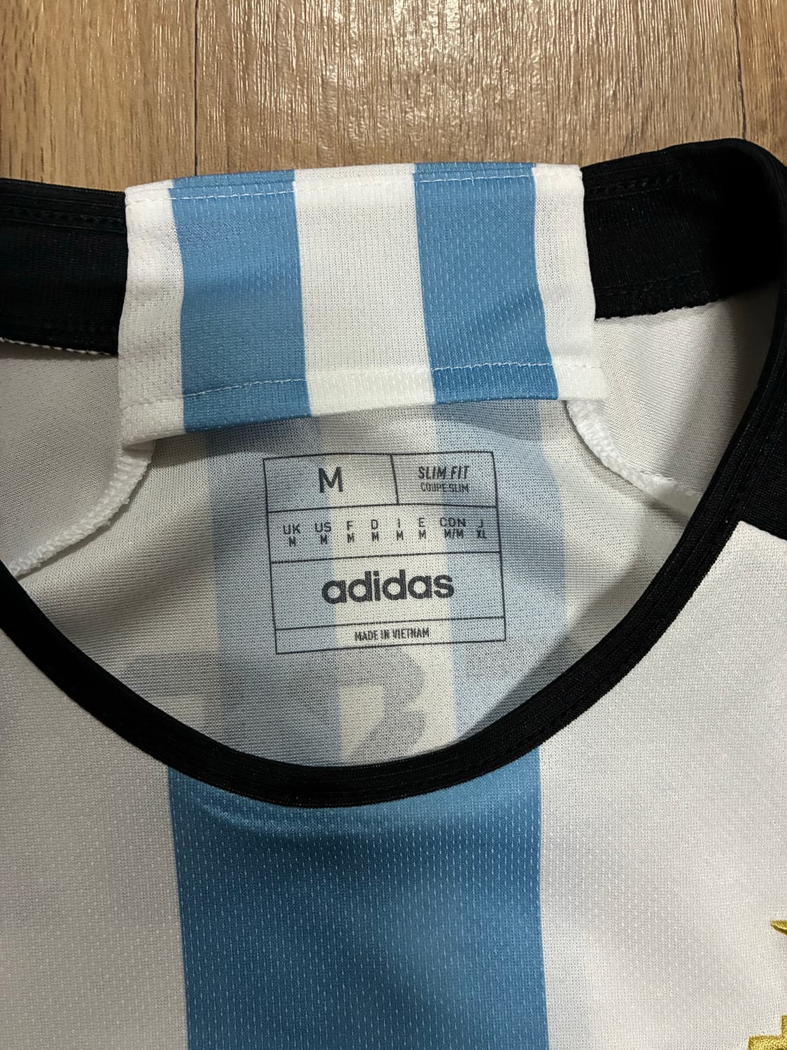 [새상품] 22-24 아디다스 아르헨티나 카타르월드컵 메시 홈 유니폼 M 상품이미지6