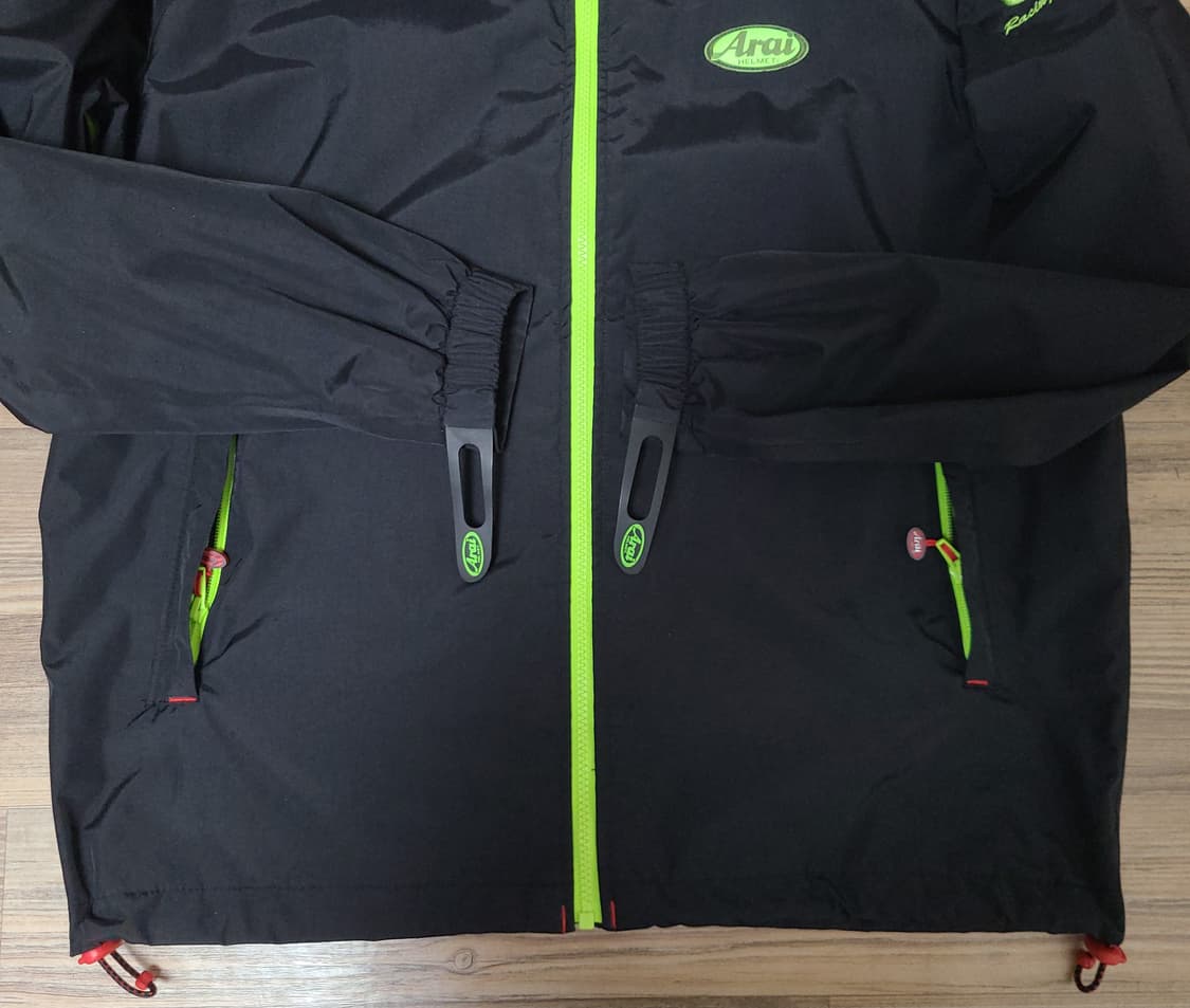(L) 구형 아라이 Arai 바람막이 라이더 자켓 점퍼 블랙네온 상품이미지3