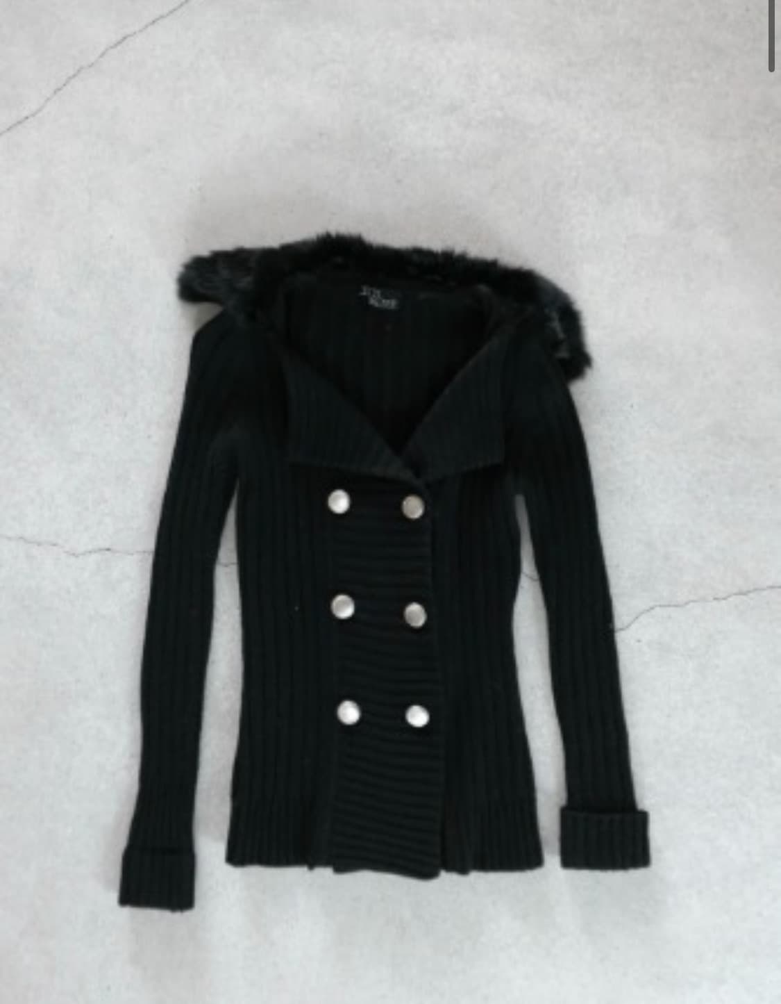 디에이디 투버튼 퍼 가디건 상품이미지3