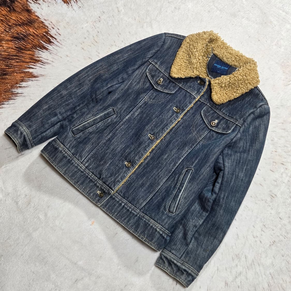 빈티지 데님 쉐르파 자켓 상품이미지1