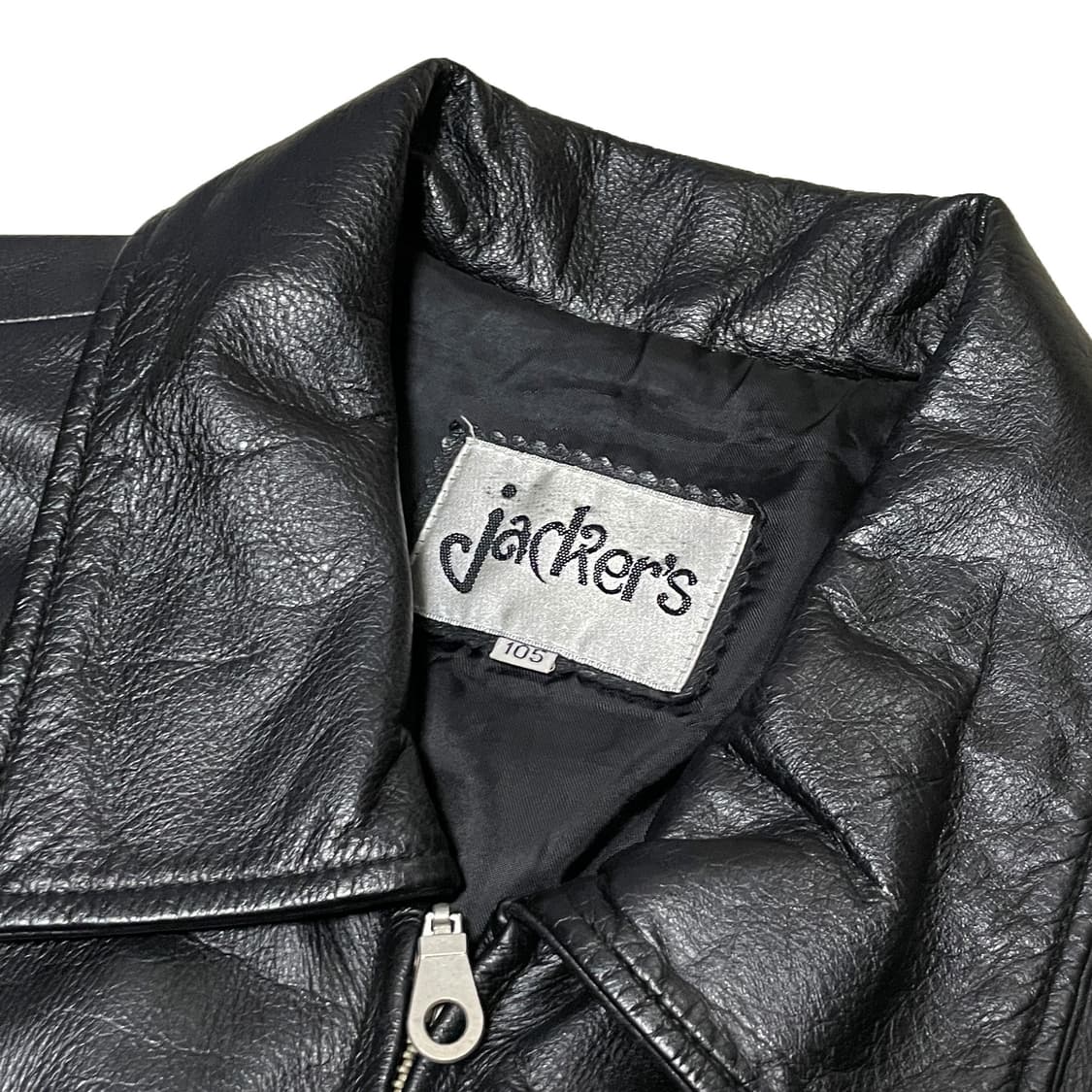 Jackers 블랙 소가죽 레더 자켓 상품이미지5