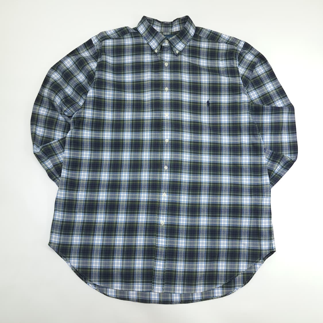 Co964 XL Tall 폴로 랄프로렌 모던블랙워치 타탄체크 긴팔 셔츠 상품이미지1