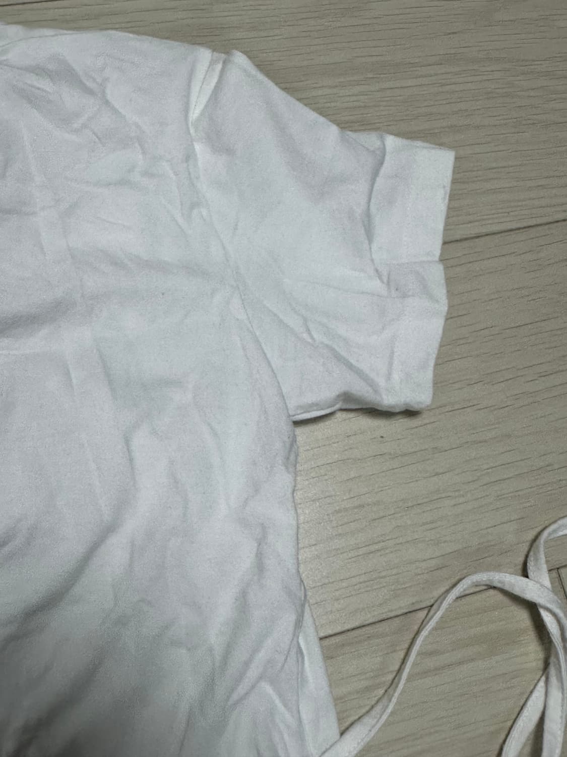 Shirred Wave Detail Crop T-Shirt 상품이미지5