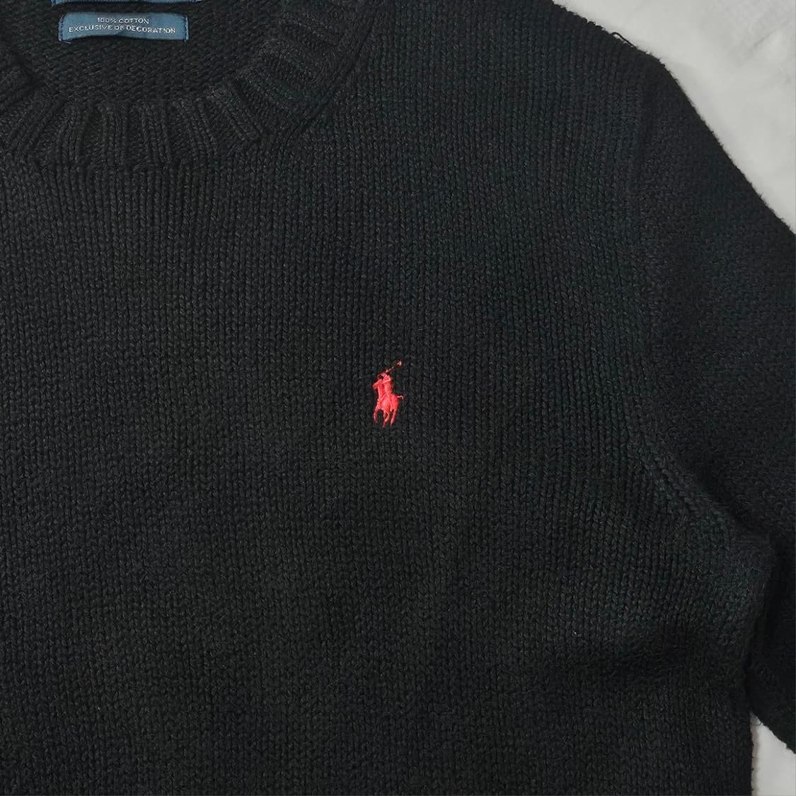Polo 폴로 랄프로렌 블랙 라운드 니트  상품이미지2