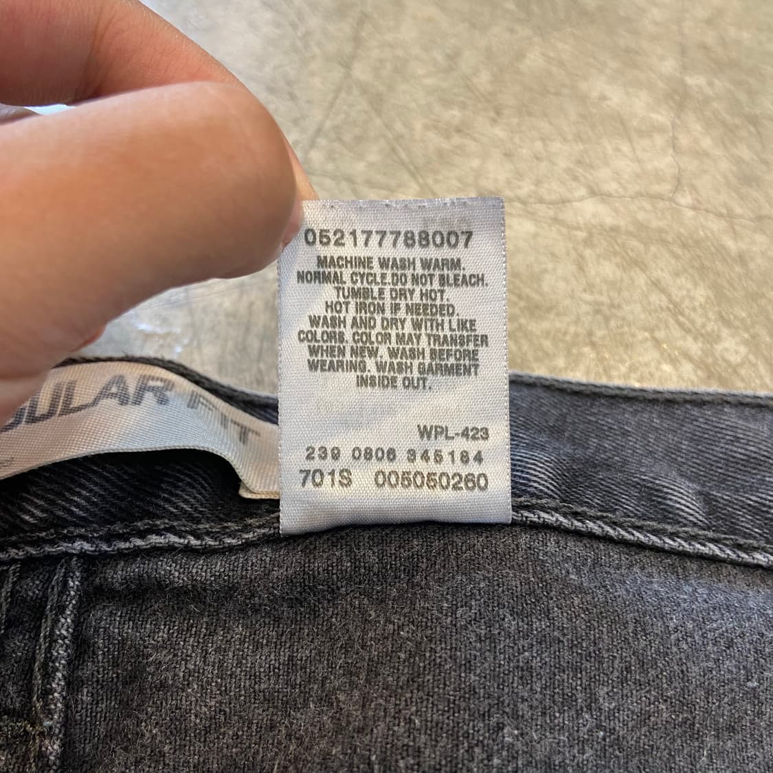 (32)00s 빈티지 리바이스 505 블랙진 핸드워크 상품이미지10