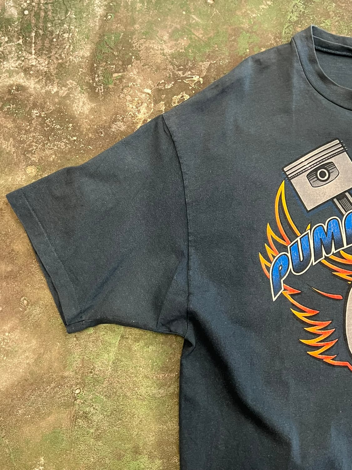 90's [2XL] 할리데이비슨 펌핑아이언 그래픽 싱글스티치 티셔츠 상품이미지3