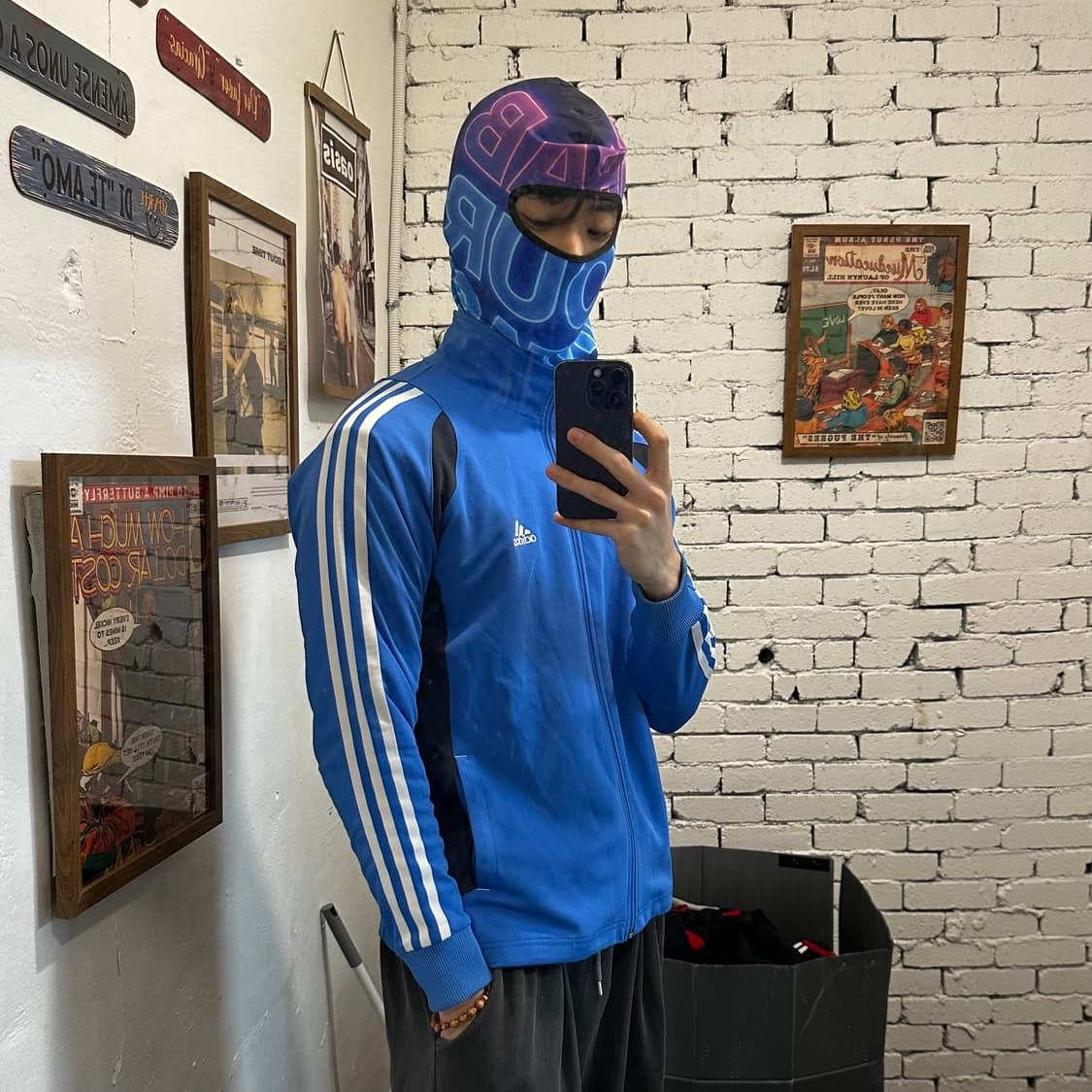 아디다스 삼선 블루 트랙탑 져지 상품이미지2