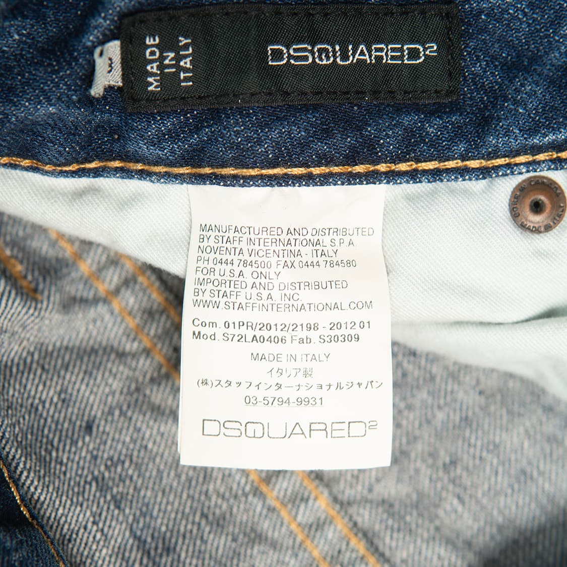 [25] 디스퀘어드 2012ss 슬림핏 워싱 데님팬츠  상품이미지9