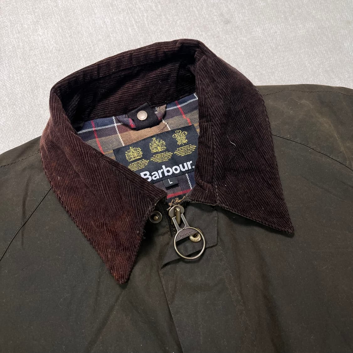 100 바버 뷰포트 올리브 자켓 상품이미지2