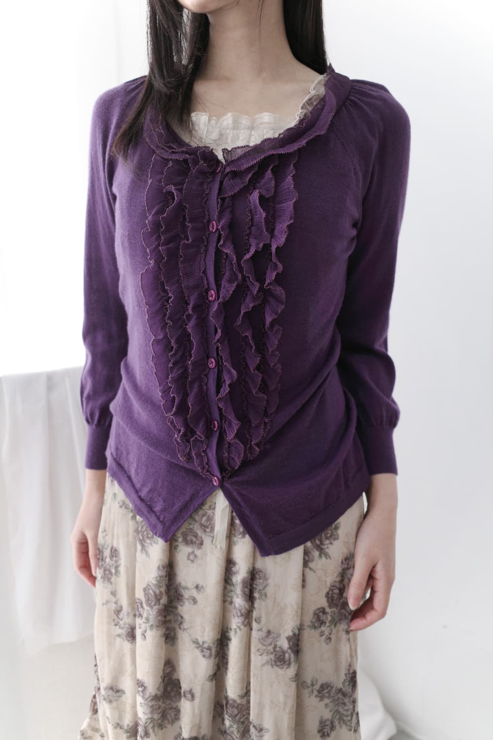 hiroko koshino) frill cardigun 상품이미지7