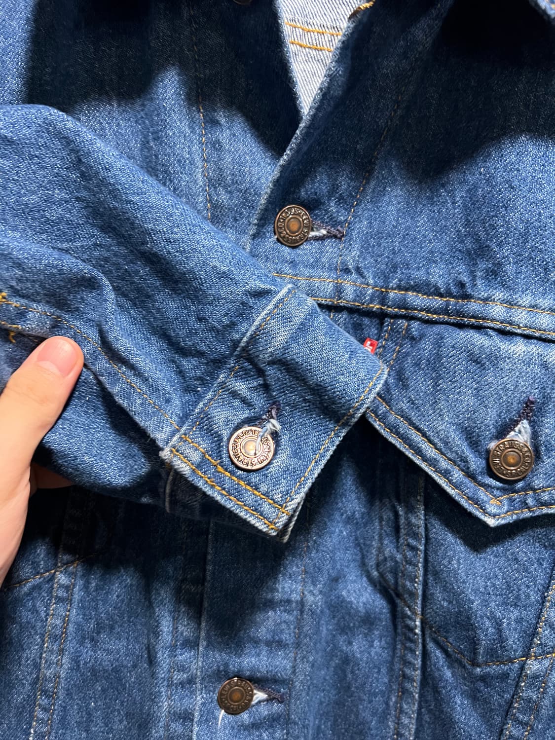 [M]90's 리바이스 777공장 USA Made 데님 트러커 자켓 상품이미지5