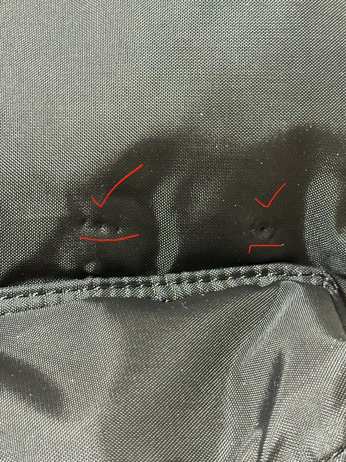 포터 x 꼼데가르송 백팩 라지 판매 상품이미지4