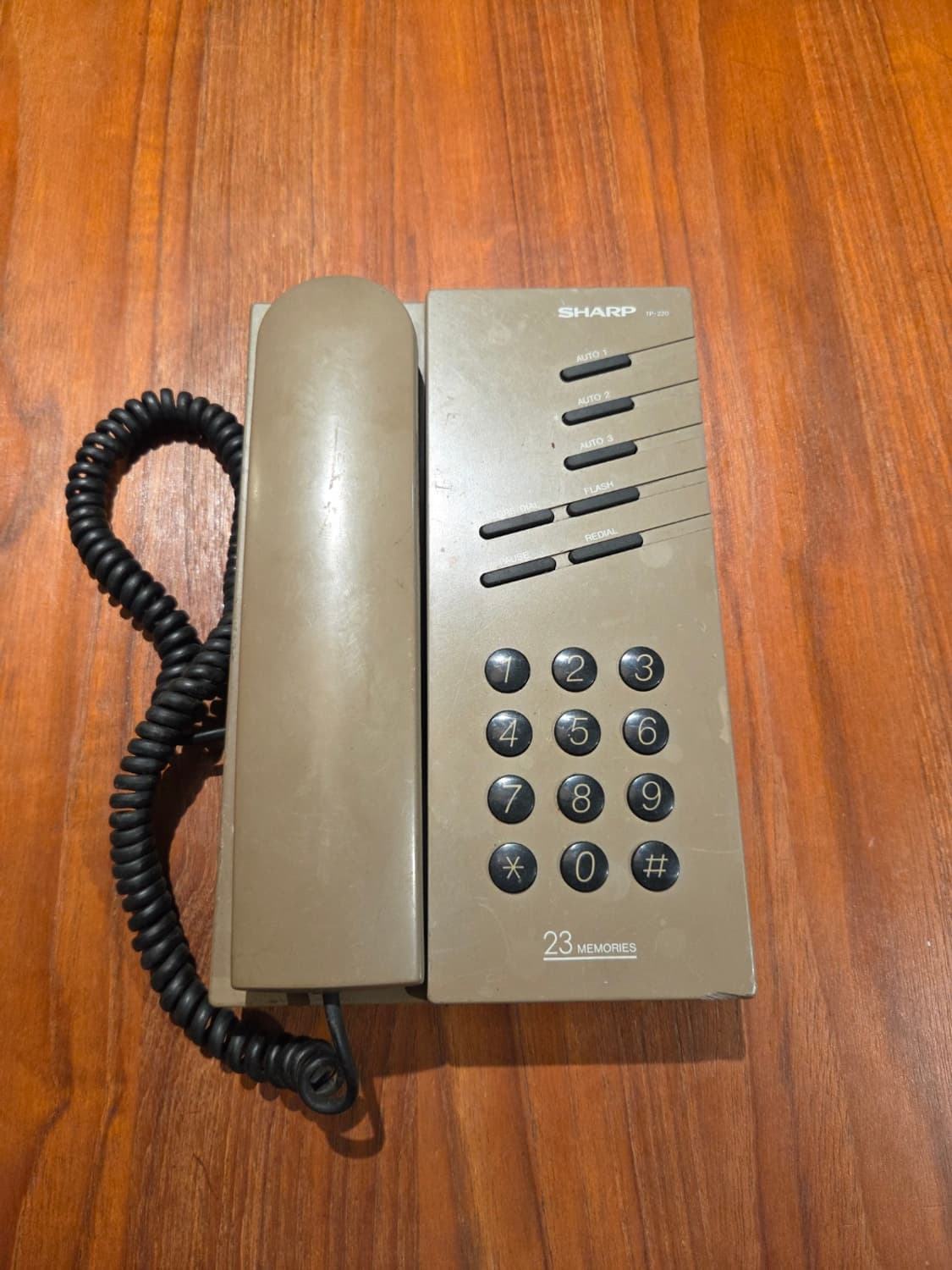 1980년대 한국 샤프 TP-220 유선전화기 상품이미지1