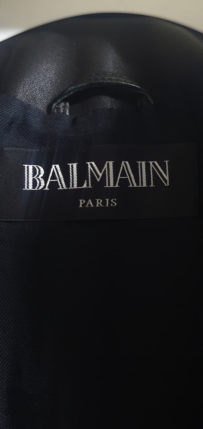 (소매 버튼하자 있음) 발망 실버 버튼 나폴레옹 램스킨 자켓 34 사이즈 상품이미지8