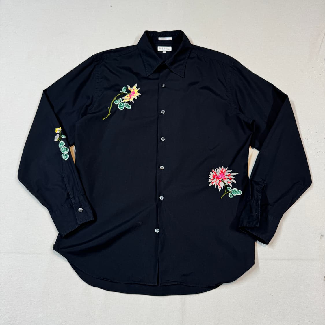 L) 폴스미스 플라워 자수 블랙 셔츠 상품이미지1