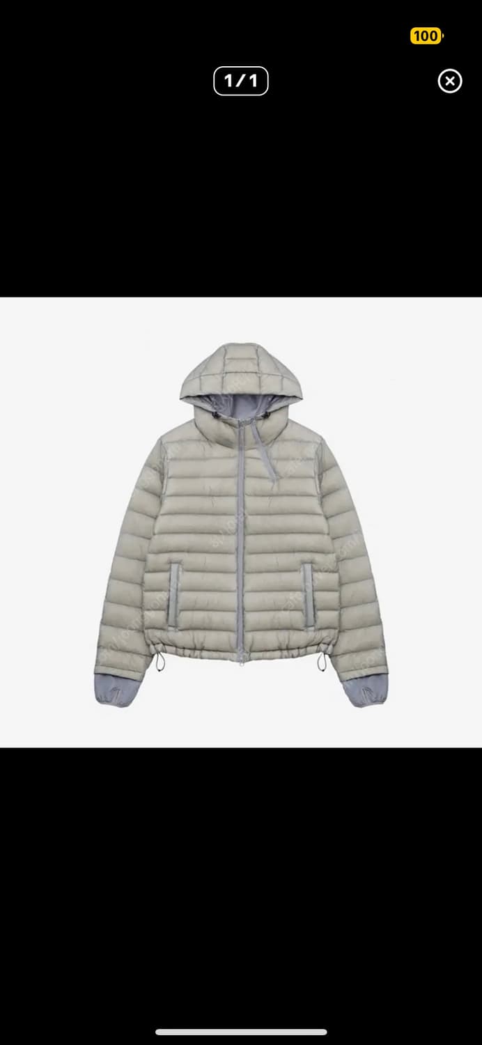 구해요) 산산기어 서픽스 푸퍼 그레이 경량패딩 24fw 상품이미지1