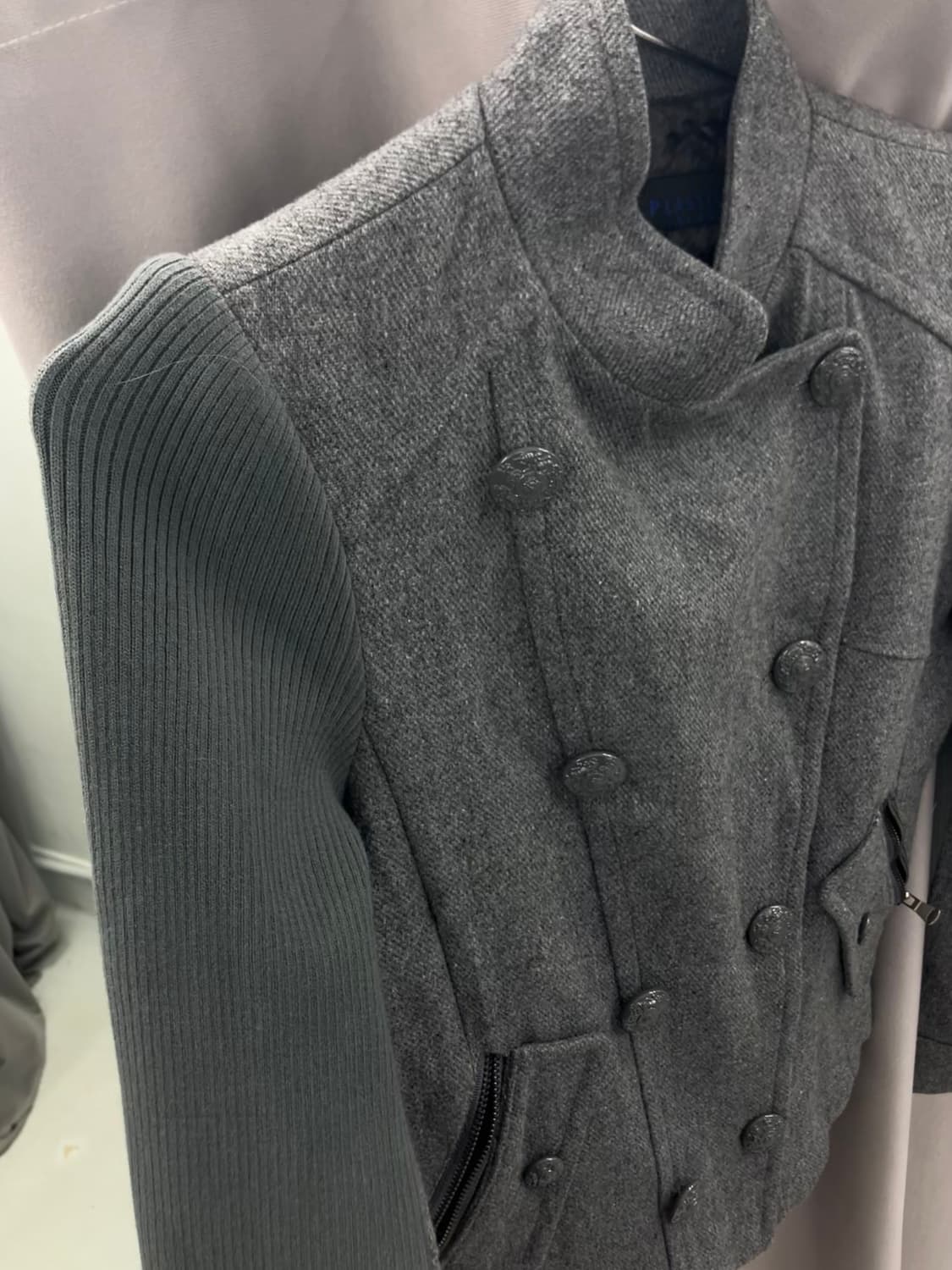 올그레이 반폴라 블레이져 상품이미지2