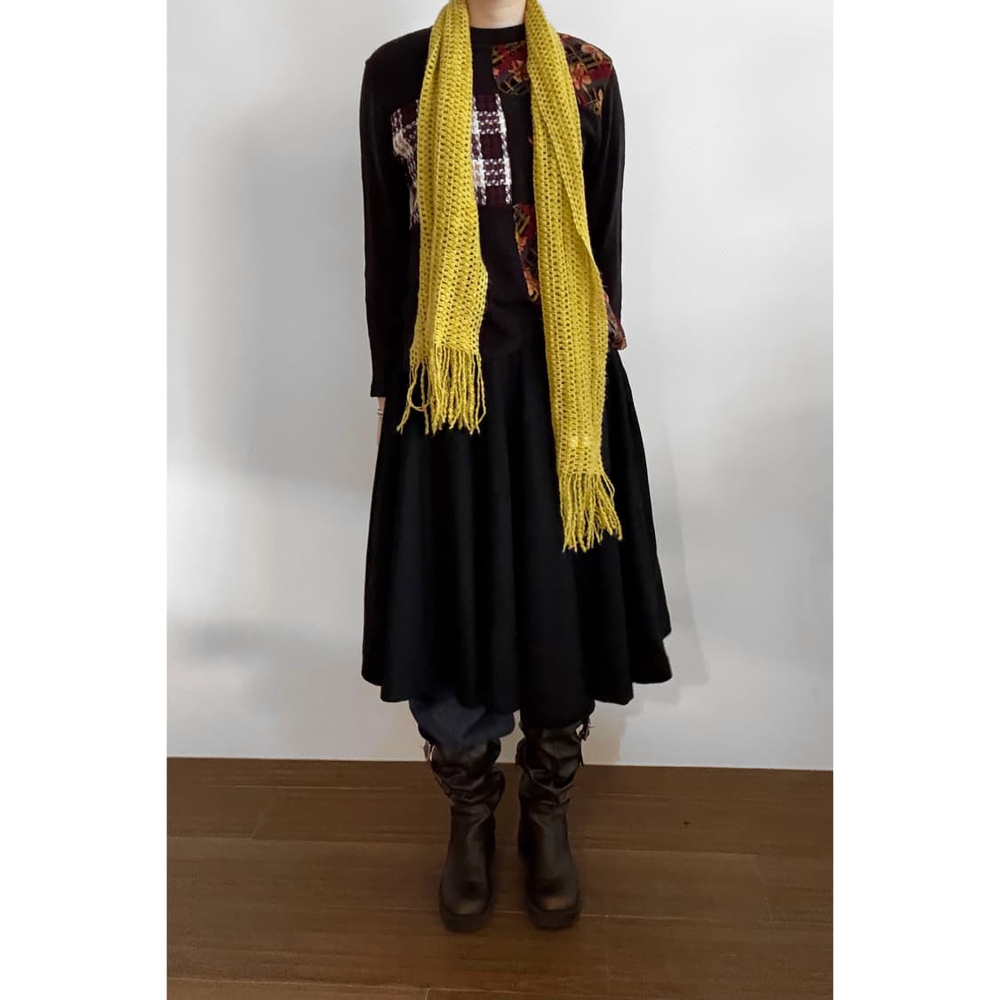 Side Button Flare Skirt 상품이미지1