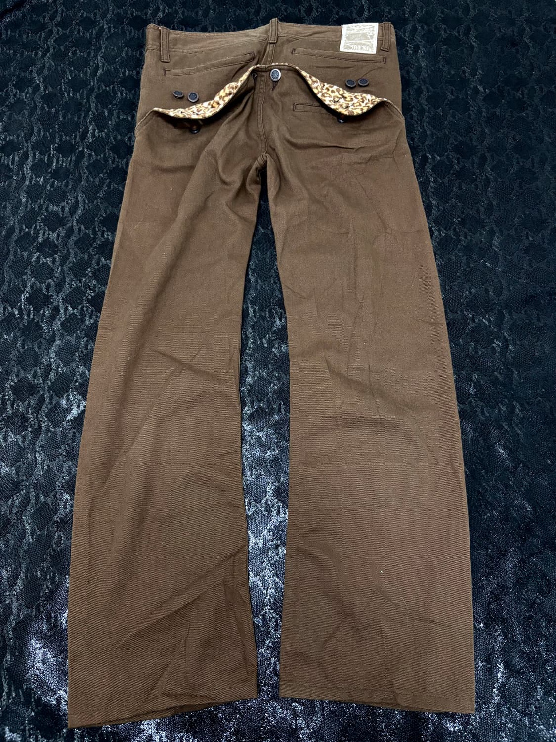 “Vintage” Kitsch Leopard Detail Brown Pa 상품이미지7