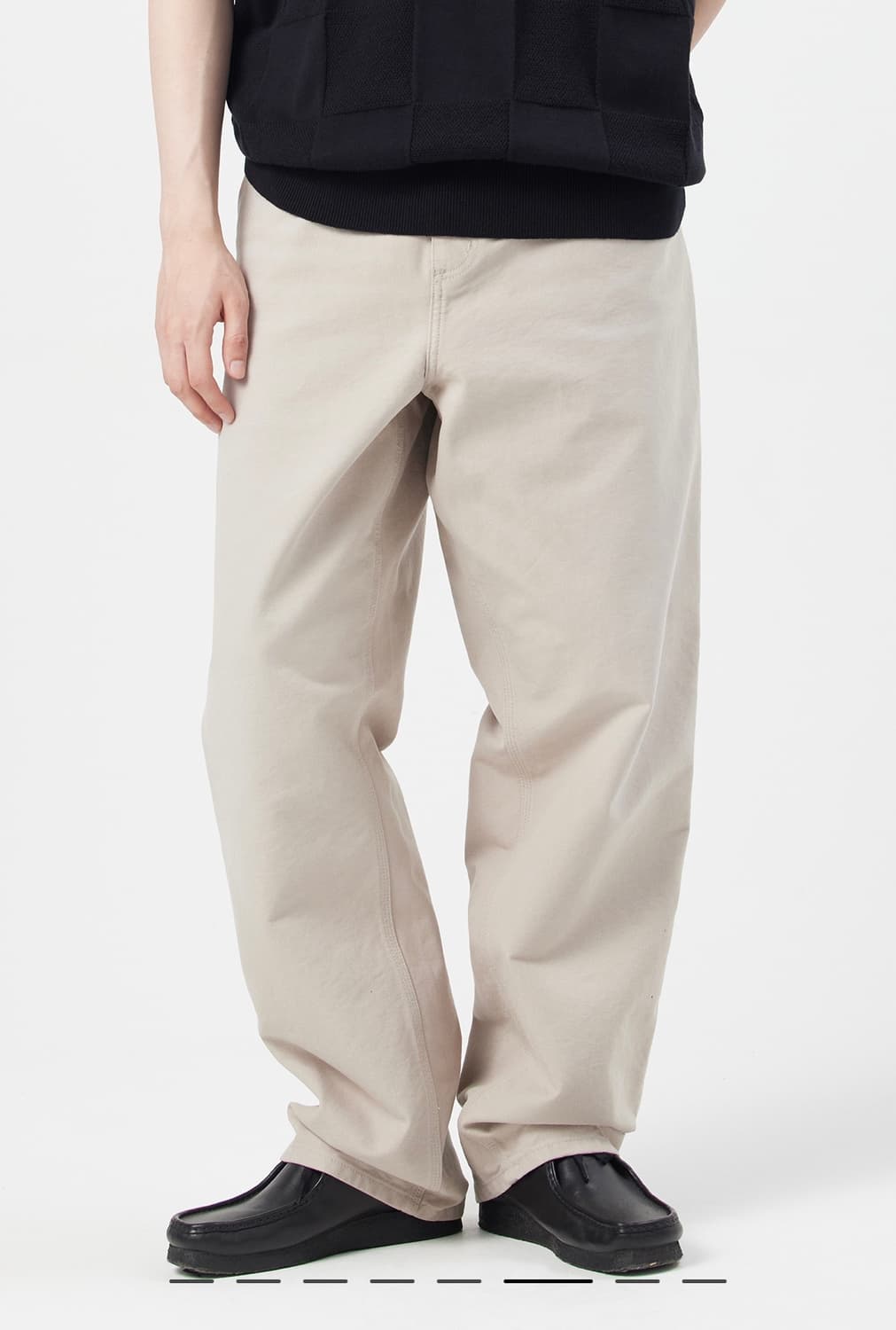 칼하트 싱글니 팬츠 디어본 더스키 베이지 스톤 캔버스(32) 상품이미지1