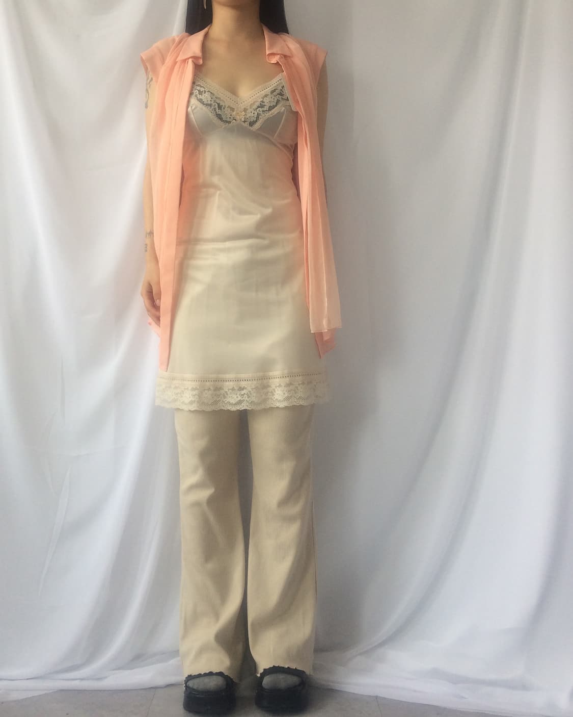Lace point slip onepiece 상품이미지6