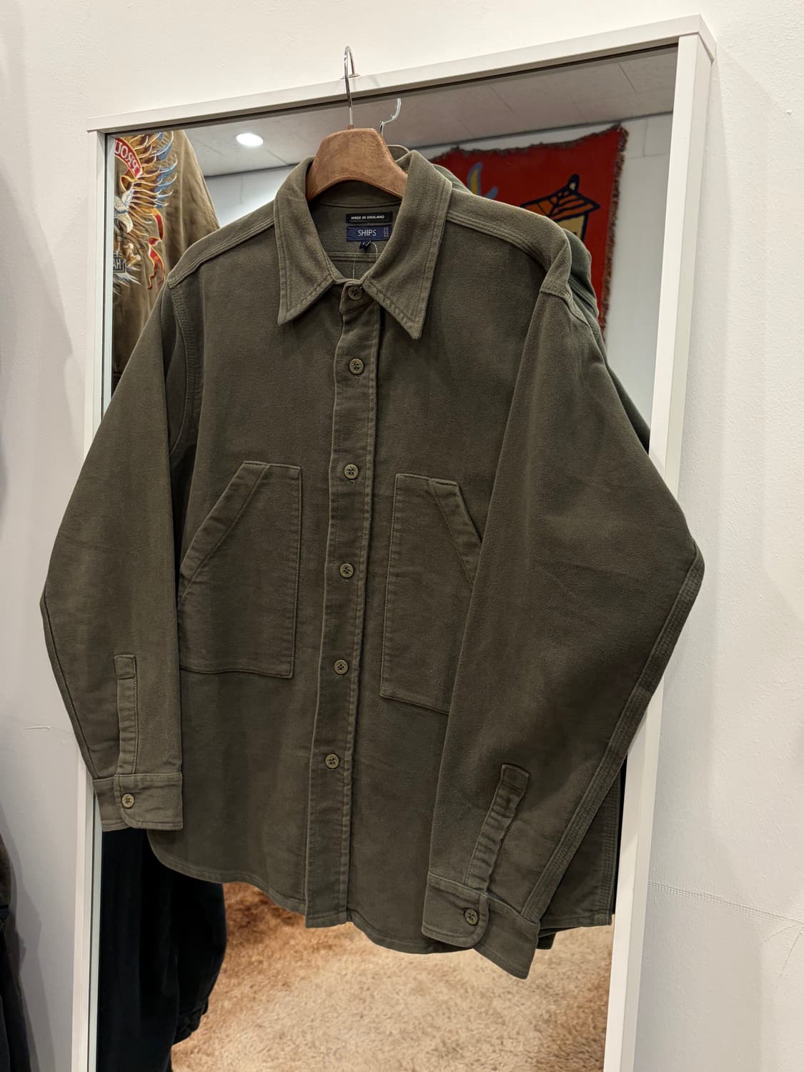 Ships 쉽스 헤비 몰스킨 앵커 워크 셔츠 (made England) 상품이미지1