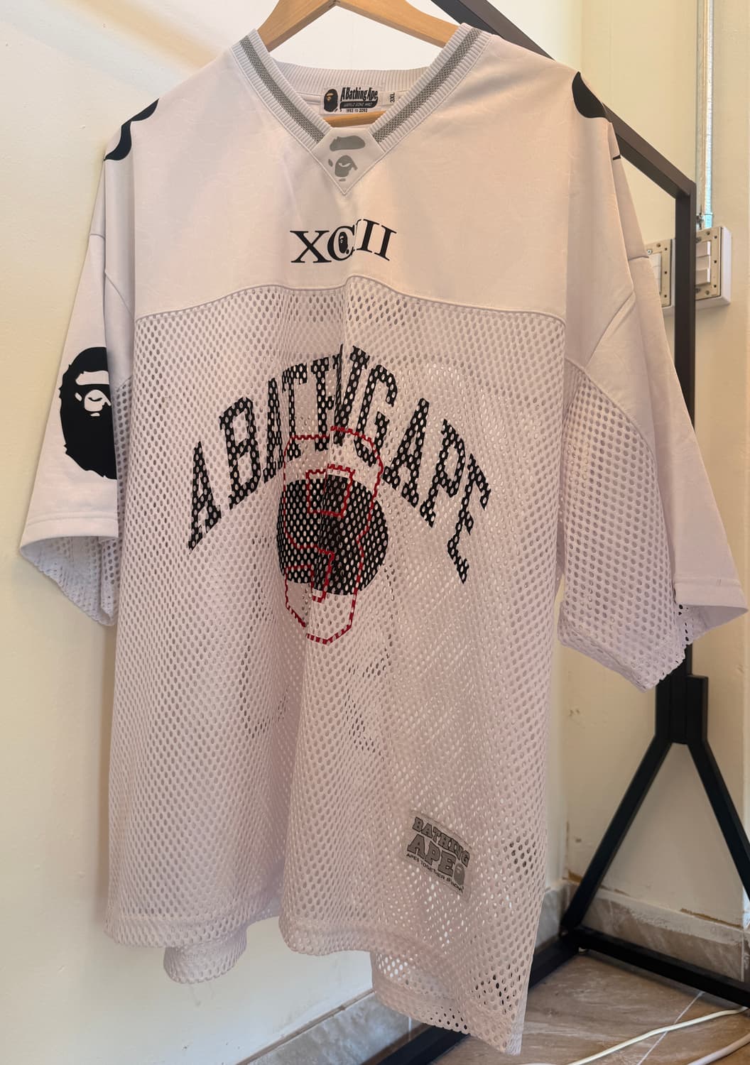베이프(BAPE) 풋볼저지 화이트 상품이미지1