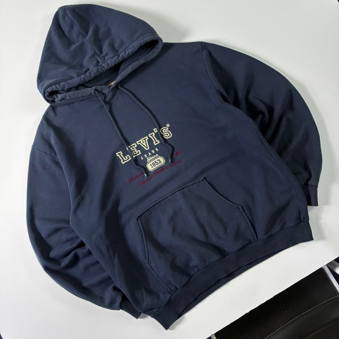 Levi's  리바이스 베이직 스펠아웃 네이비 후드티  상품이미지2
