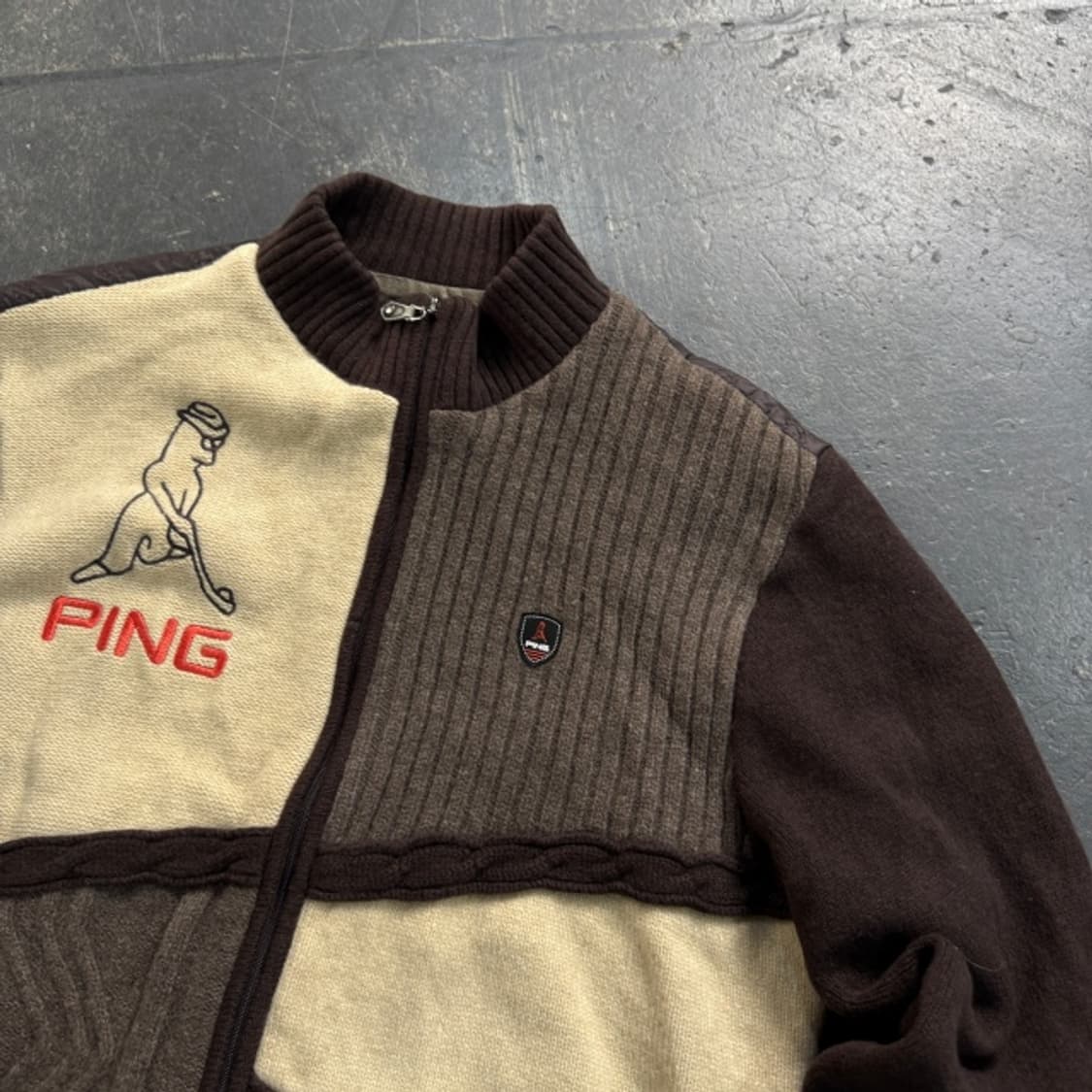 100 핑 방풍 니트 집업 상품이미지2