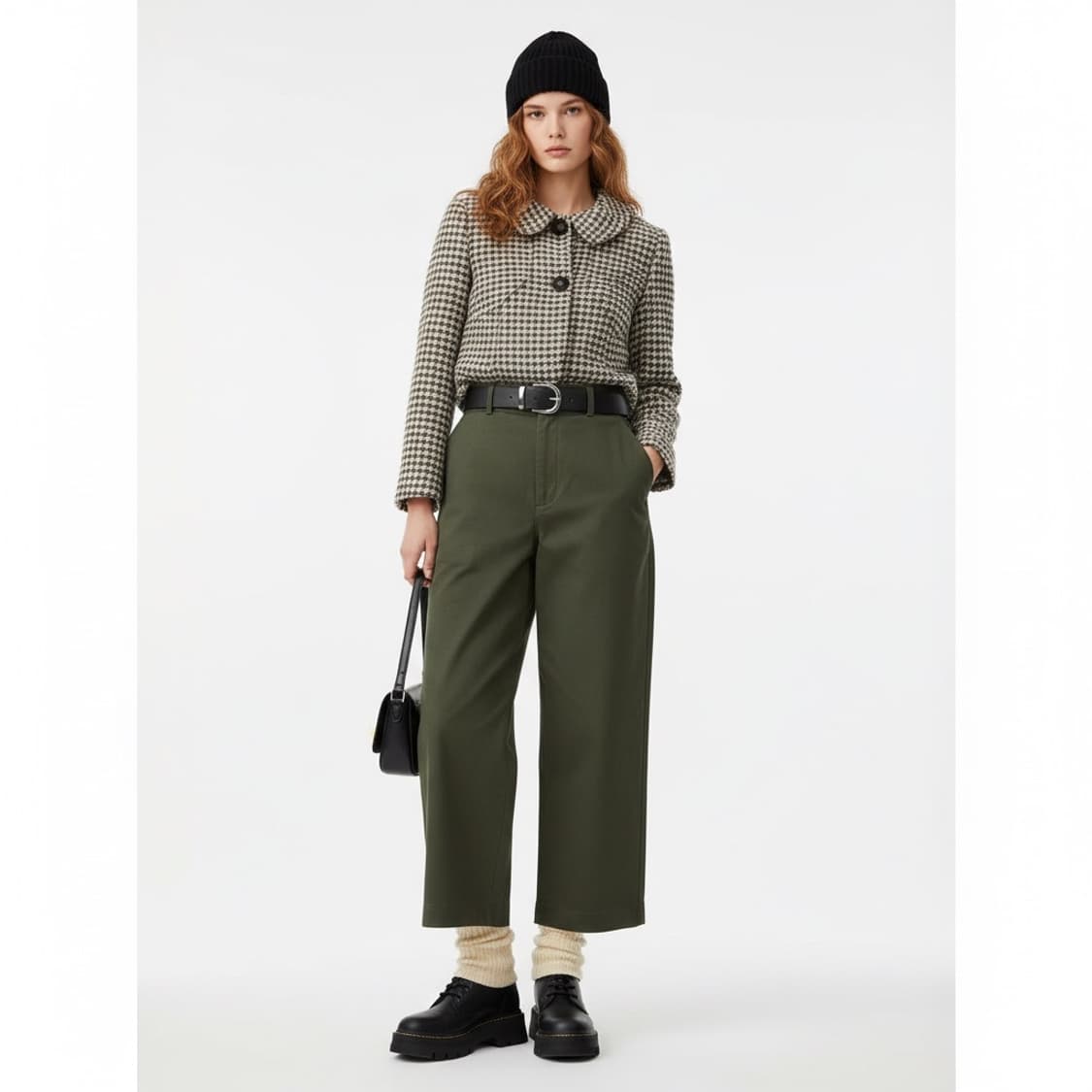 IT MICHAA 잇미샤 체크 트위드 크롭 자켓 OS(클래식)  상품이미지1