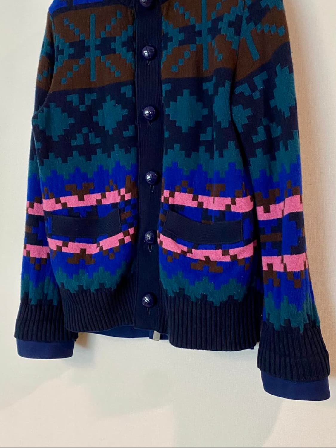 사카이 Sacai 16 F/W 인타르시아 픽셀 울 니트 상품이미지7