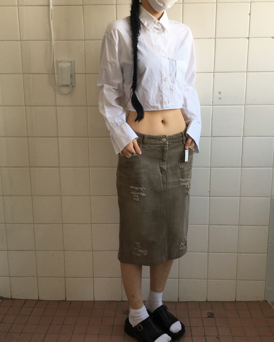 Crop shirt 상품이미지6