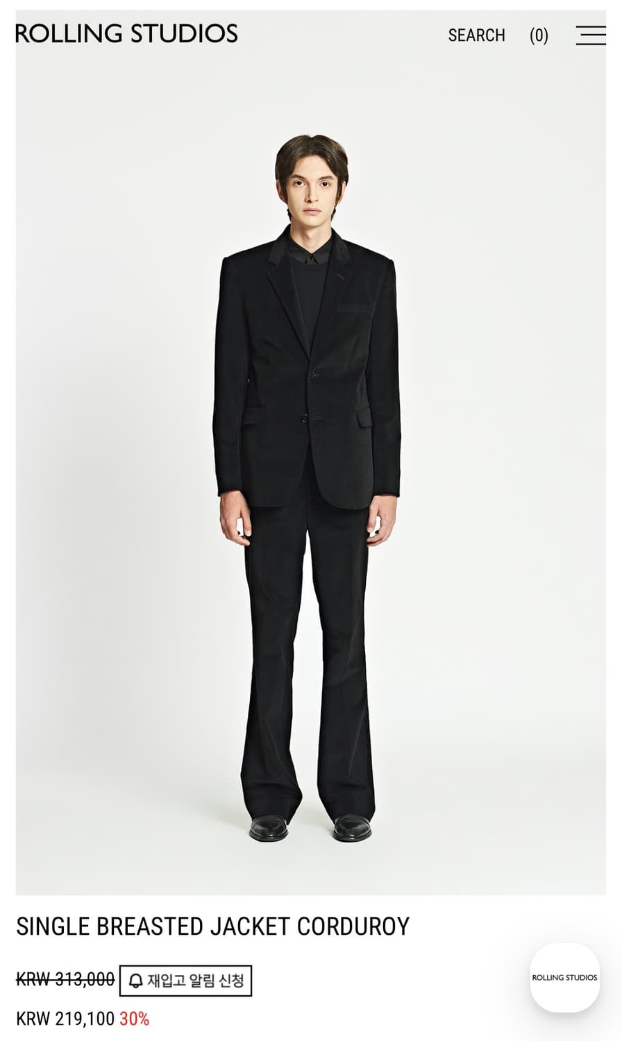 롤링스튜디오 코듀로이 블레이저 상품이미지1