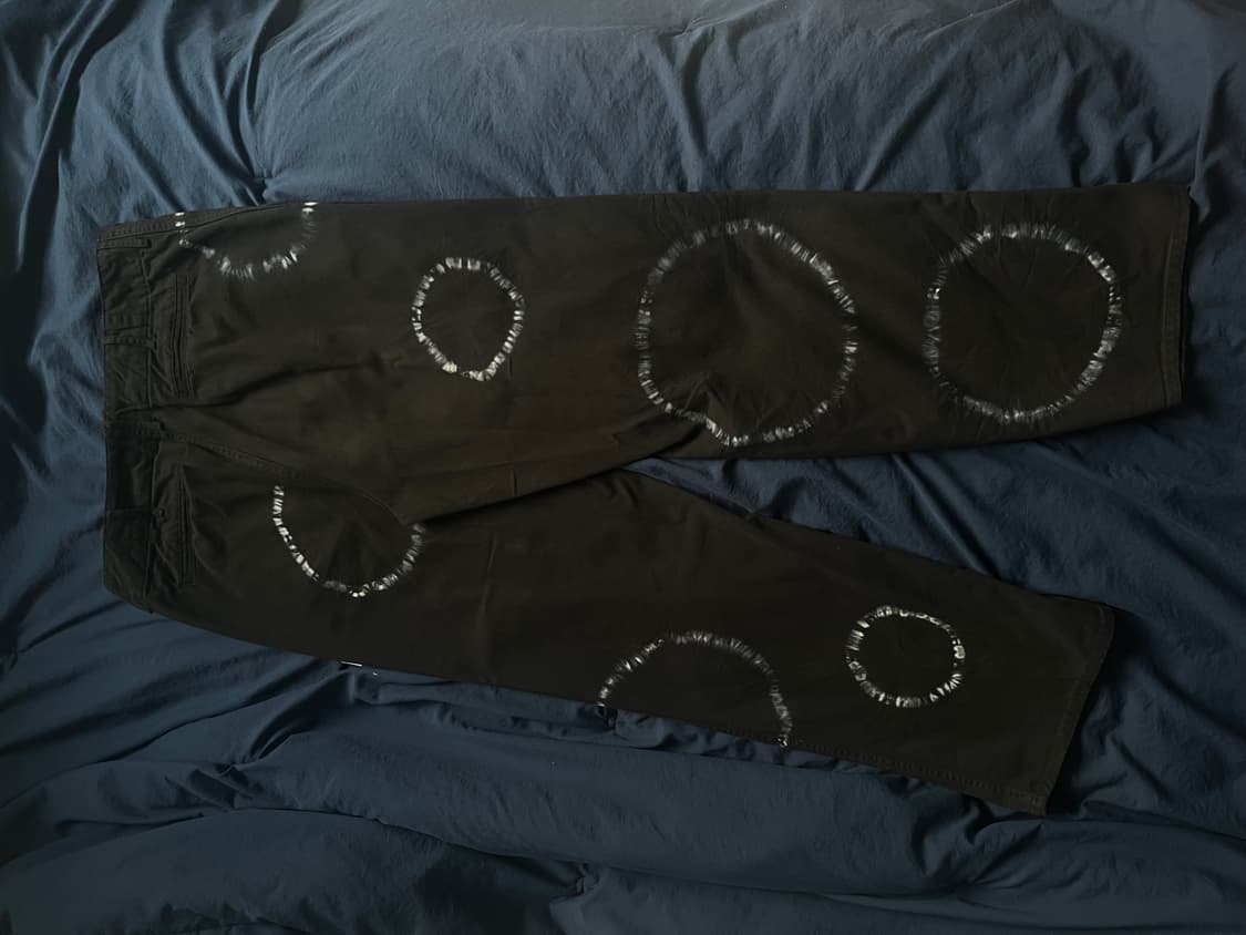 예스아이씨 Tie Dyed Pants Black L 상품이미지3